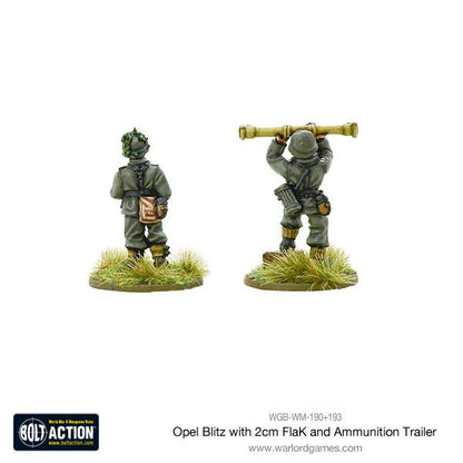 Bolt Action: German - Opel Blitz with 2cm FlaK & Ammunition Trailer