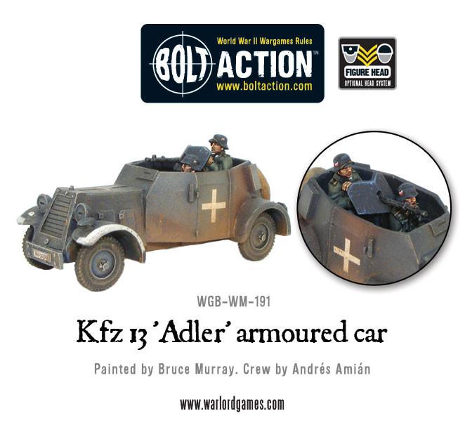 Bolt Action: German - Kfz 13 'Adler' German armoured car