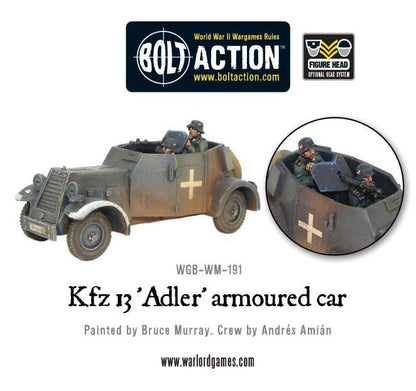 Bolt Action: German - Kfz 13 'Adler' German armoured car