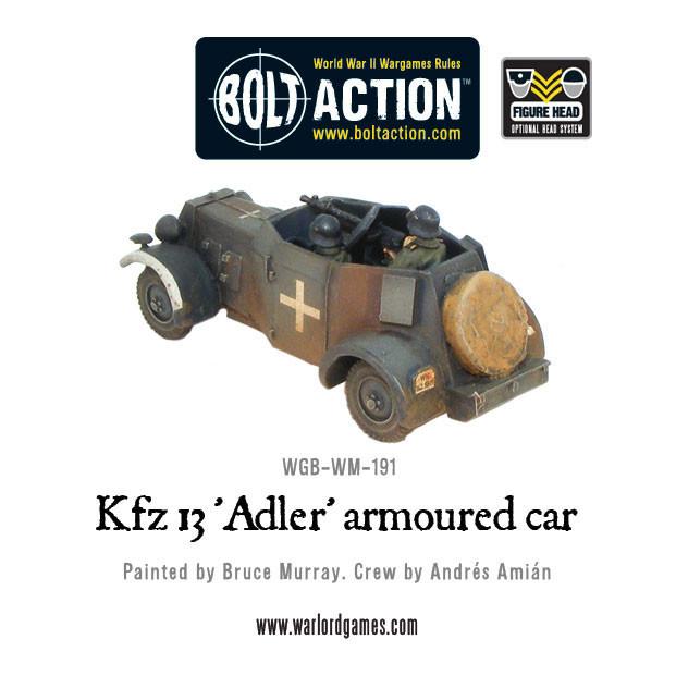 Bolt Action: German - Kfz 13 'Adler' German armoured car