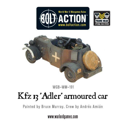 Bolt Action: German - Kfz 13 'Adler' German armoured car