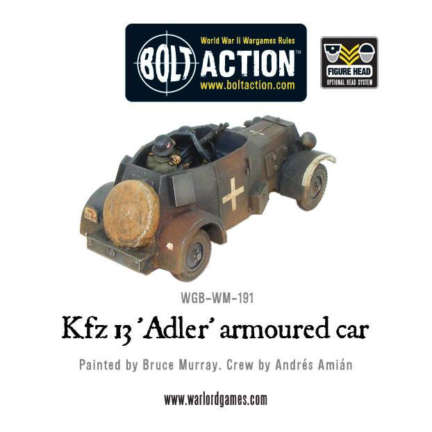 Bolt Action: German - Kfz 13 'Adler' German armoured car