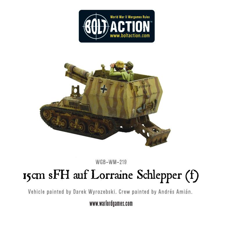 Bolt Action: German - 15 cm sFH auf Lorraine Schlepper(f)