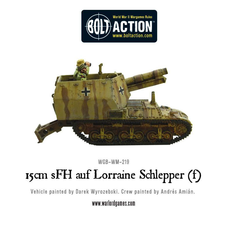 Bolt Action: German - 15 cm sFH auf Lorraine Schlepper(f)