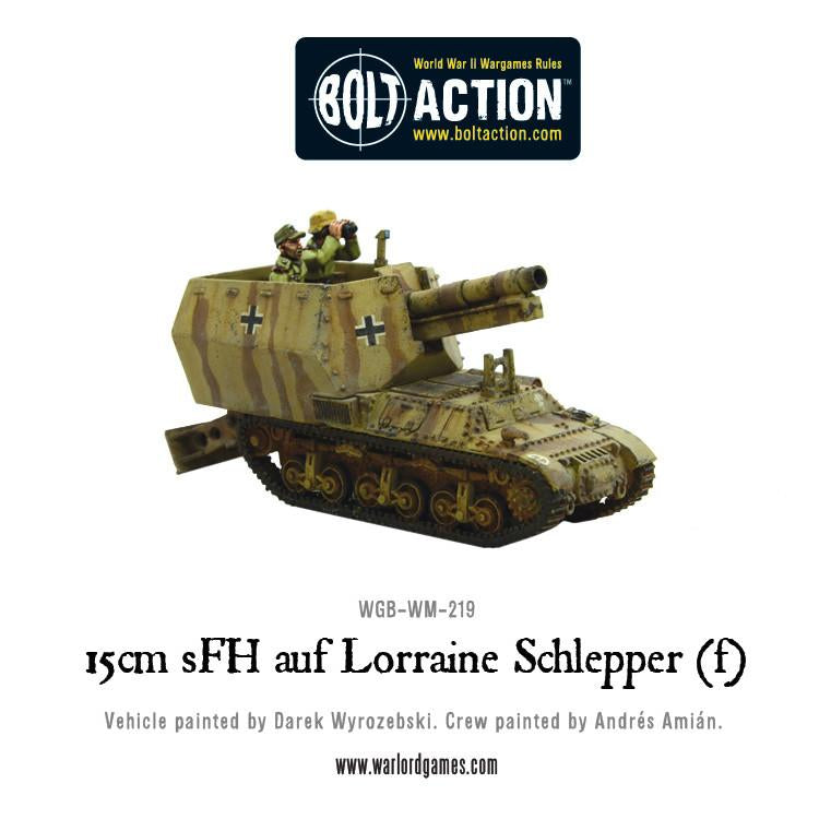 Bolt Action: German - 15 cm sFH auf Lorraine Schlepper(f)