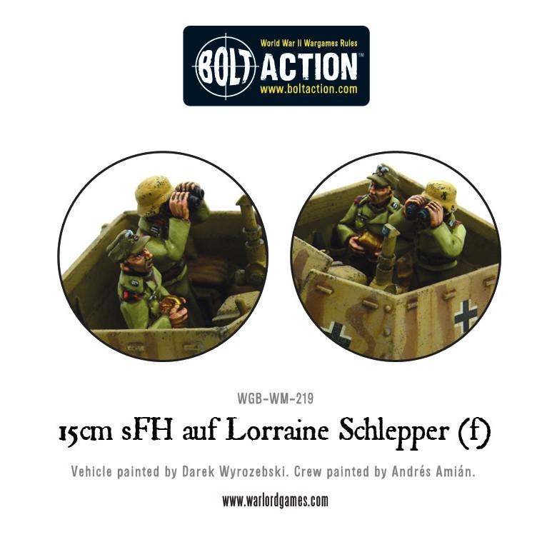 Bolt Action: German - 15 cm sFH auf Lorraine Schlepper(f)