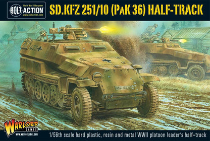 Bolt Action: German - Sd.Kfz 251/10 half-track (3.7cm PaK) plastic boxed set