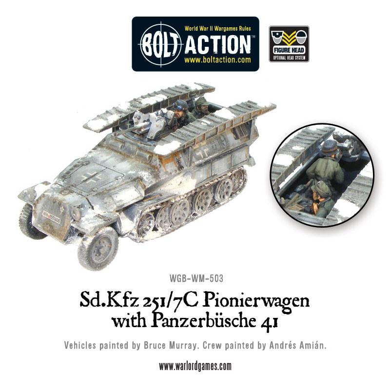 Bolt Action: German - Sd.Kfz 251/7C Pionierwagen with panzerbuchse 41