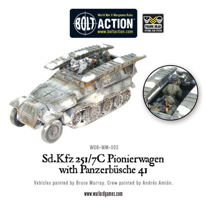 Bolt Action: German - Sd.Kfz 251/7C Pionierwagen with panzerbuchse 41