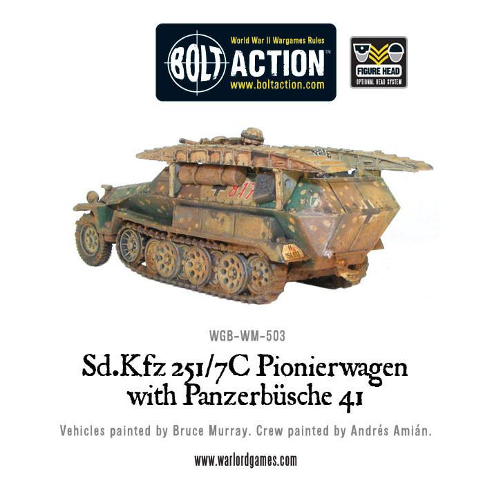 Bolt Action: German - Sd.Kfz 251/7C Pionierwagen with panzerbuchse 41