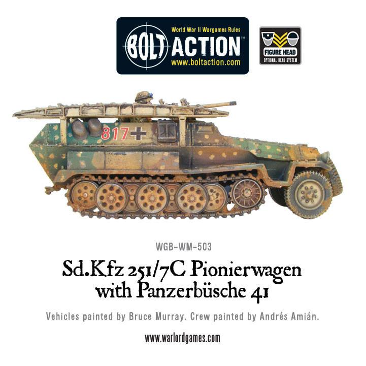 Bolt Action: German - Sd.Kfz 251/7C Pionierwagen with panzerbuchse 41