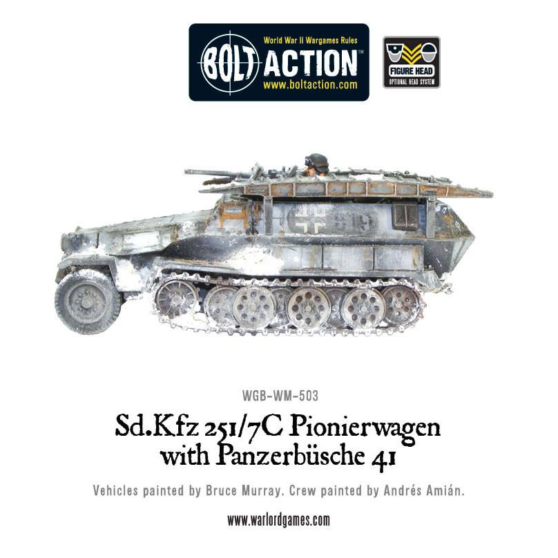 Bolt Action: German - Sd.Kfz 251/7C Pionierwagen with panzerbuchse 41