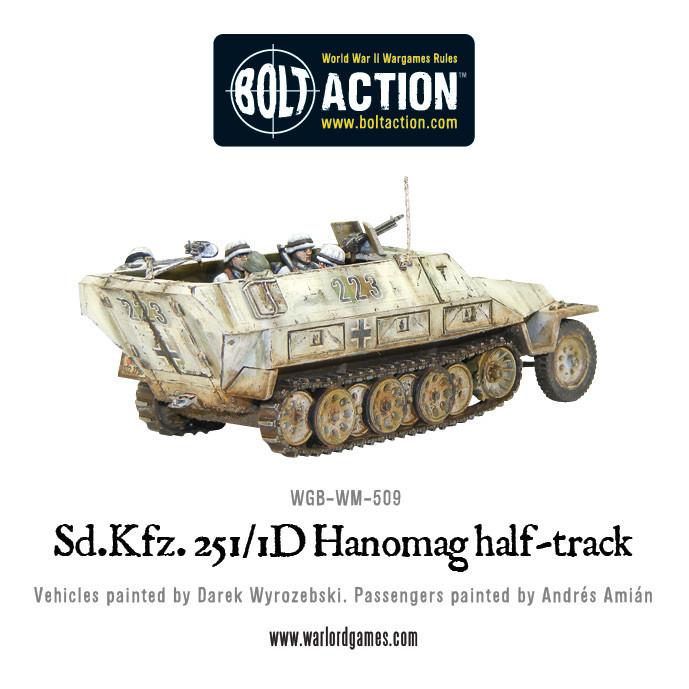 Bolt Action: German - Sd.Kfz 251/1 ausf D halftrack plastic box set