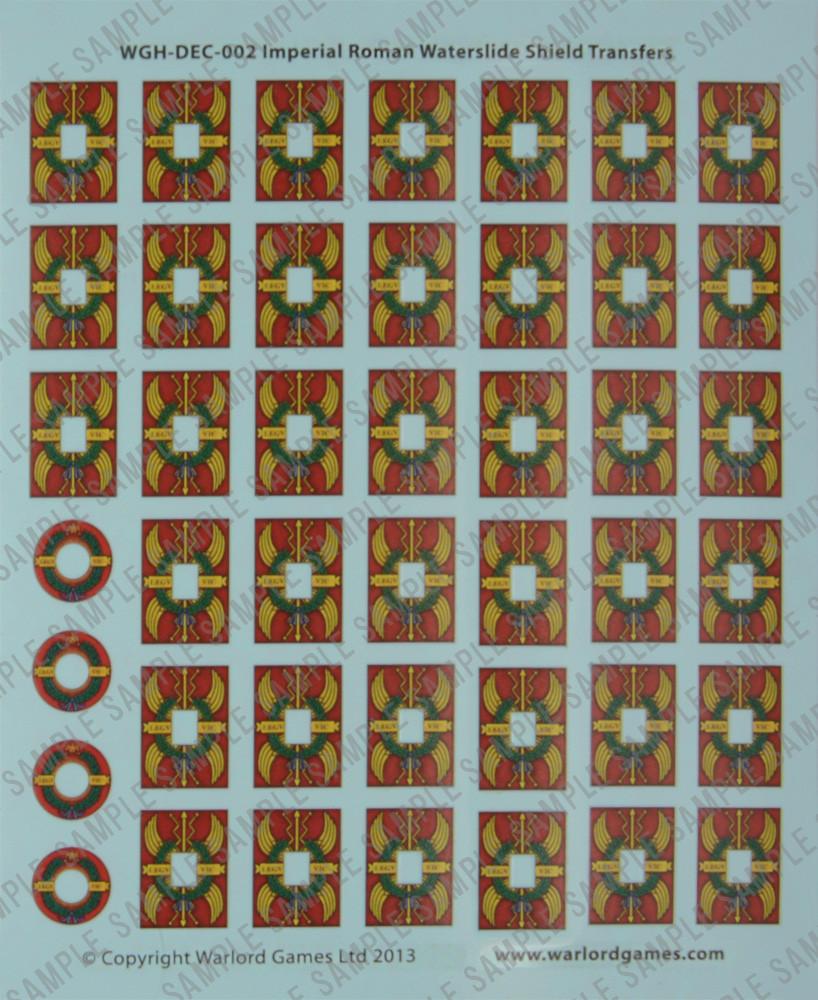 Hail Caesar: Romans - EIR Legionary shield designs waterslide transfers