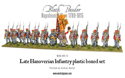 Black Powder: British - Napoleonic Hanoverian Line Infantry Regiment plastic boxed set