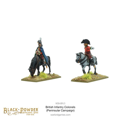 Black Powder: British - Mounted Napoleonic British Infantry Colonels (Peninsular War)