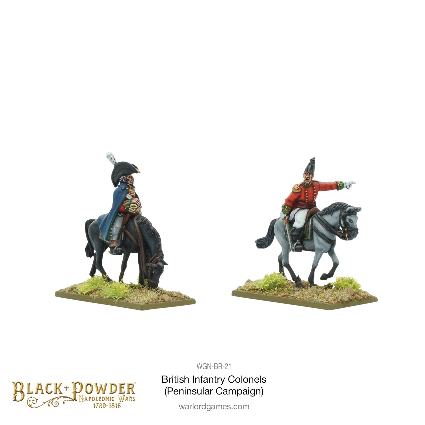 Black Powder: British - Mounted Napoleonic British Infantry Colonels (Peninsular War)