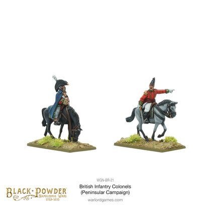 Black Powder: British - Mounted Napoleonic British Infantry Colonels (Peninsular War)