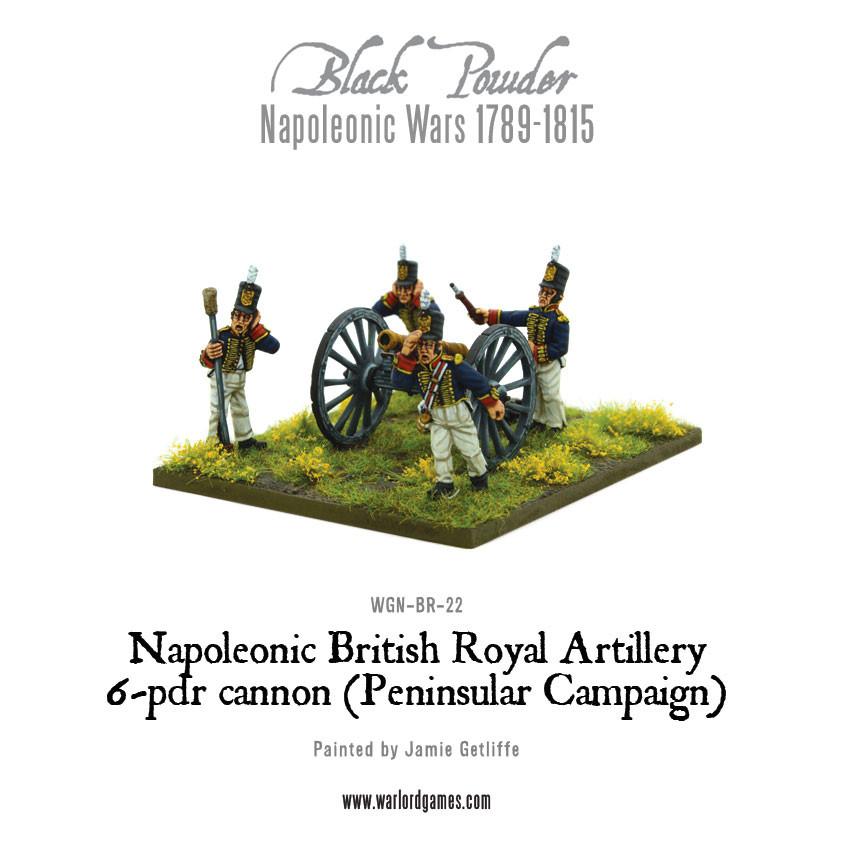 Black Powder: British - Napoleonic British Royal Artillery 6-pdr cannon (Peninsular Campaign)