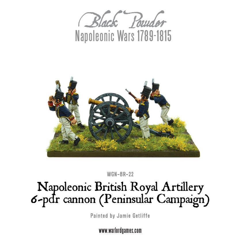 Black Powder: British - Napoleonic British Royal Artillery 6-pdr cannon (Peninsular Campaign)
