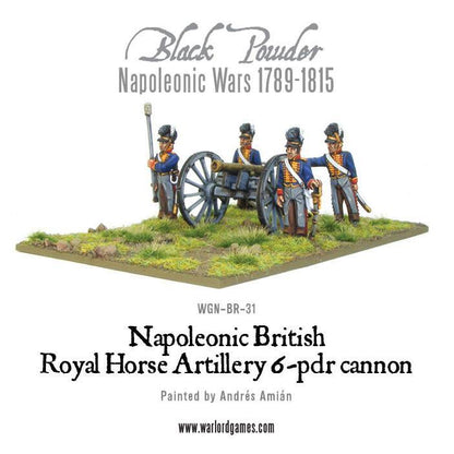 Black Powder: British - Royal Horse Artillery 6-pdr and Limber Team