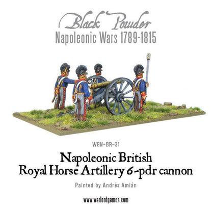 Black Powder: British - Royal Horse Artillery 6-pdr and Limber Team