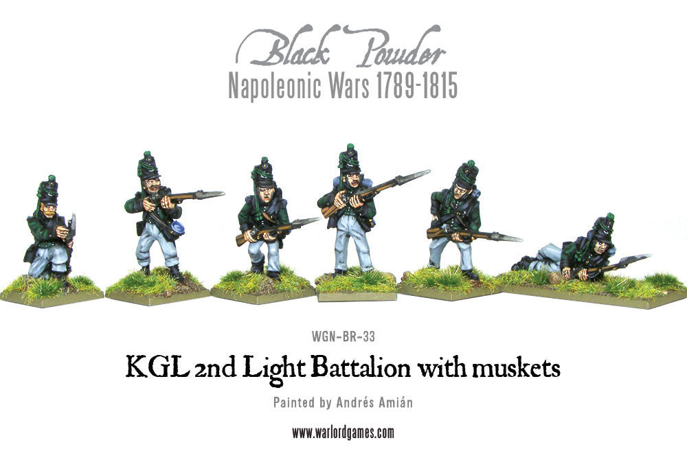 Black Powder: British - KGL 2nd Light Battalion with muskets