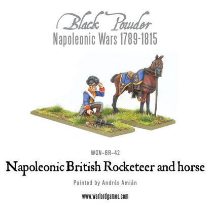 Black Powder: British - Napoleonic British Rocketeer with horse