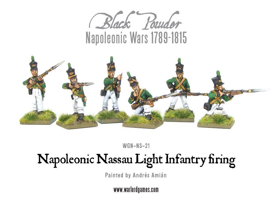 Black Powder: British - Napoleonic Nassau Light Infantry firing