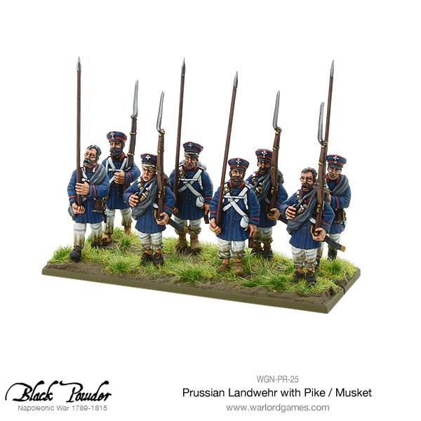 Black Powder: Prussians - Napoleonic Wars: Prussian Landwehr with Pike / Musket 1789-1815