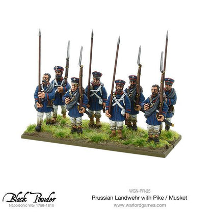 Black Powder: Prussians - Napoleonic Wars: Prussian Landwehr with Pike / Musket 1789-1815