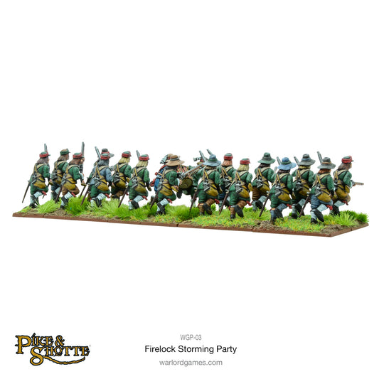Pike & Shotte: The English Civil Wars & Thirty Years War - Firelock Storming Party plastic boxed set