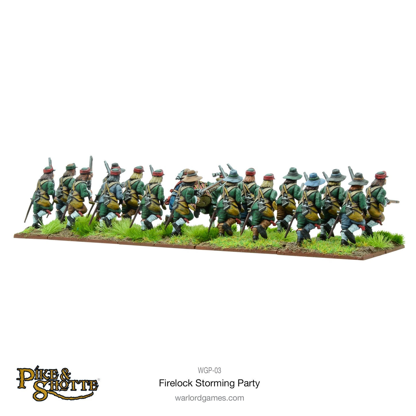Pike & Shotte: The English Civil Wars & Thirty Years War - Firelock Storming Party plastic boxed set
