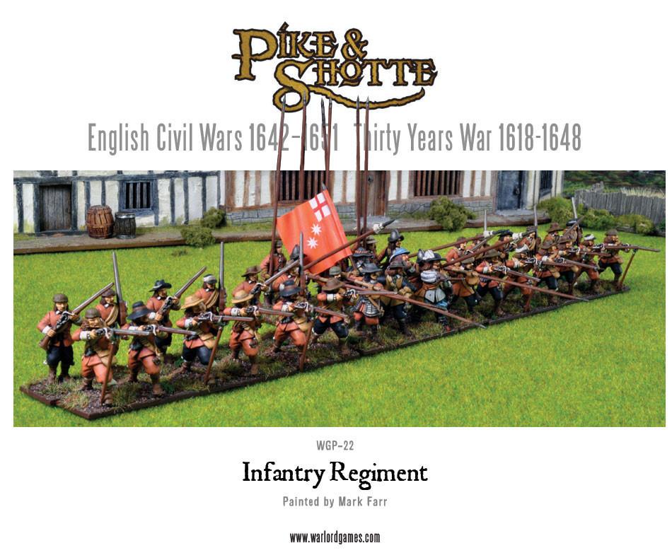 Pike & Shotte: The English Civil Wars & Thirty Years War - Infantry Regiment plastic boxed set