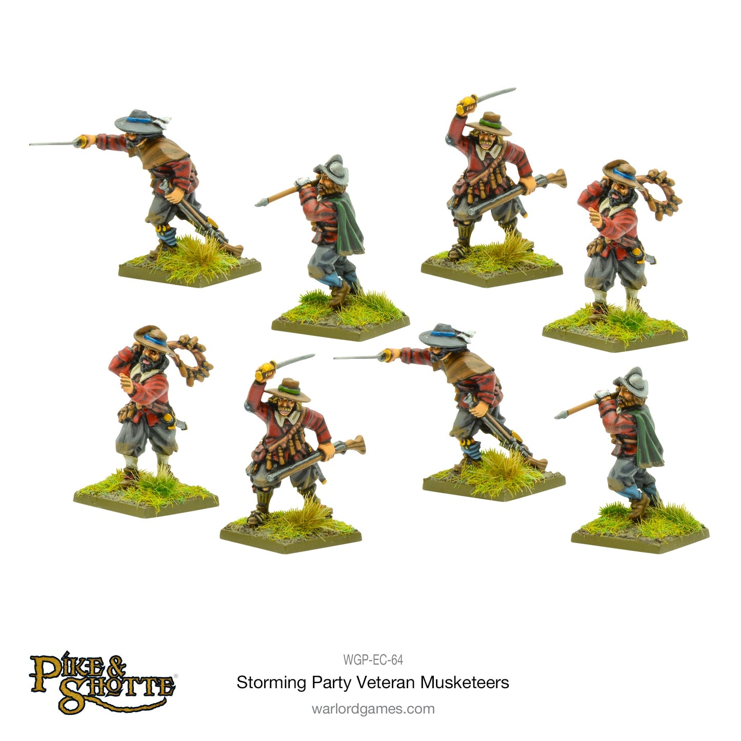 Pike & Shotte: The English Civil Wars & Thirty Years War - Storming Party Veteran Musketeers
