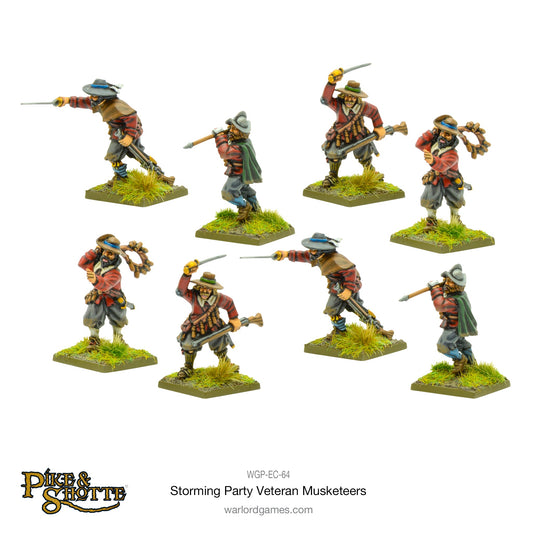 Pike & Shotte: The English Civil Wars & Thirty Years War - Storming Party Veteran Musketeers