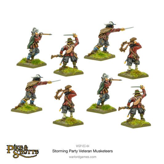 Pike & Shotte: The English Civil Wars & Thirty Years War - Storming Party Veteran Musketeers