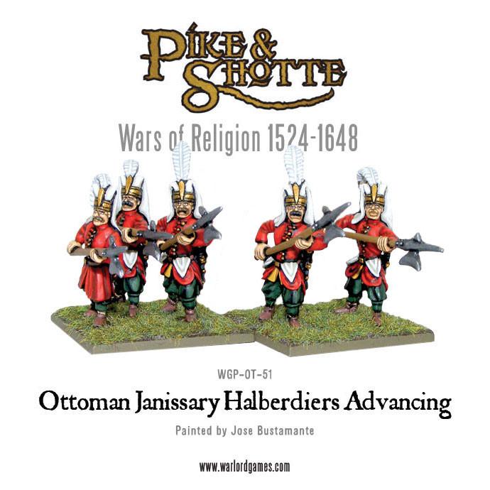 Pike & Shotte: Wars of Religion 1524-1648 - Ottoman Janissary Halberdiers Advancing