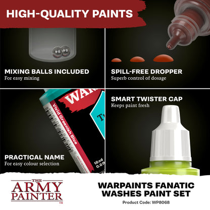 The Army Painter: Warpaints Fanatic Washes Paint Set