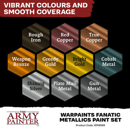 The Army Painter: Warpaints Fanatic Metallics Paint Set