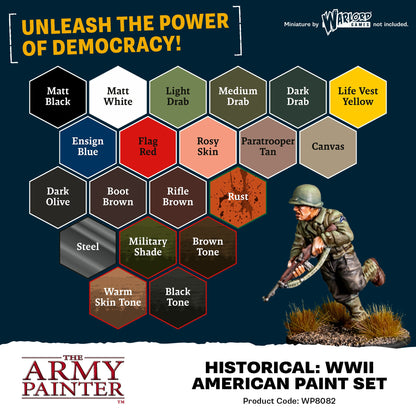 Bolt Action: USA - Warpaints Fanatic: World War II American Paint Set