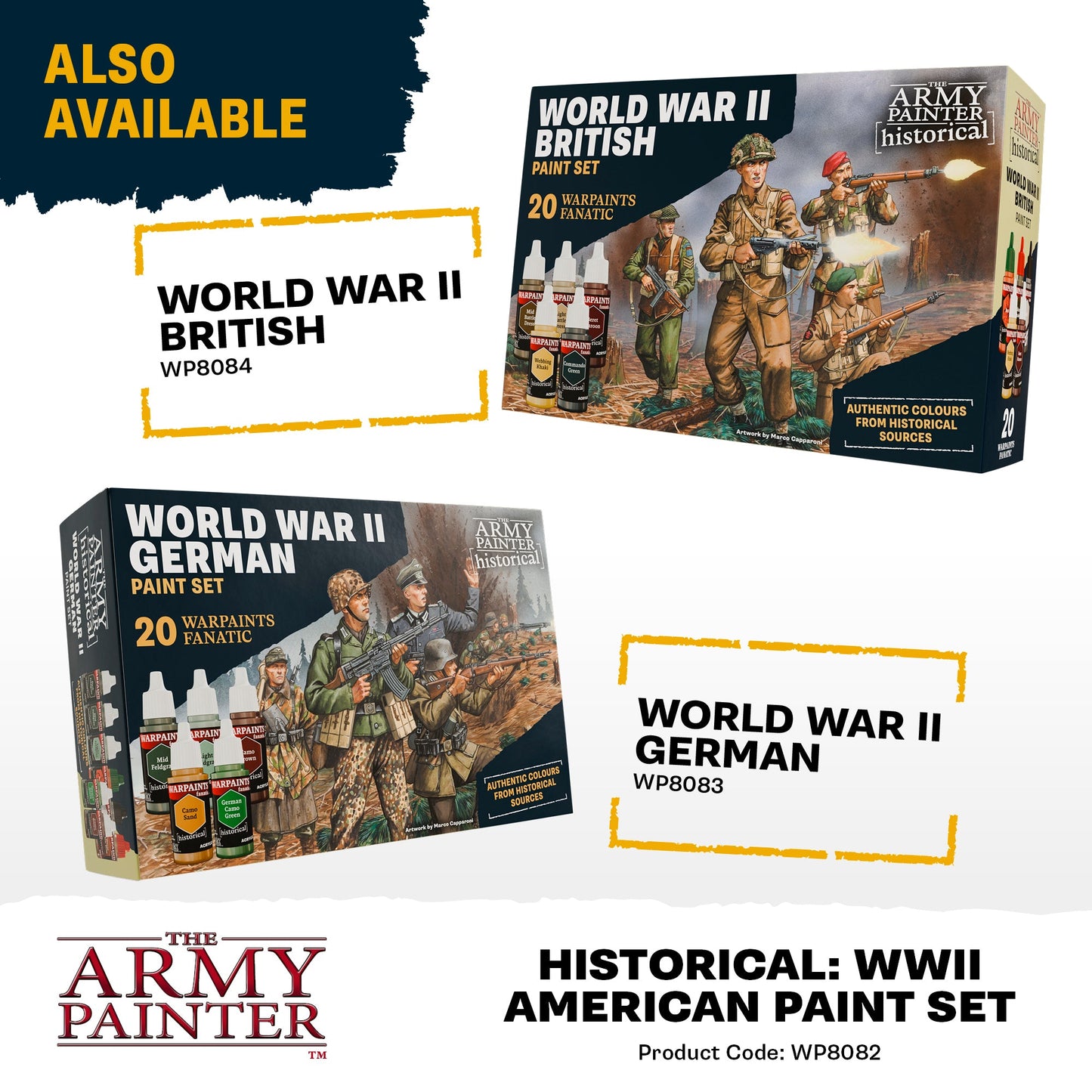 Bolt Action: USA - Warpaints Fanatic: World War II American Paint Set