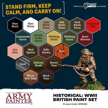 Bolt Action: Warpaints Fanatic: World War II British Paint Set