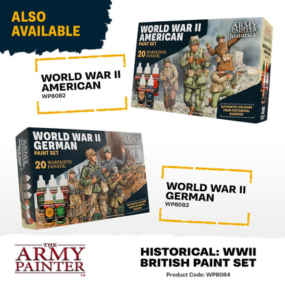 Bolt Action: Warpaints Fanatic: World War II British Paint Set