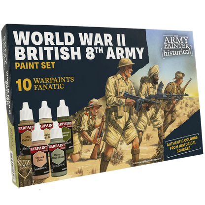 Bolt Action: British - Historical: WWII British 8th Army Paint Set