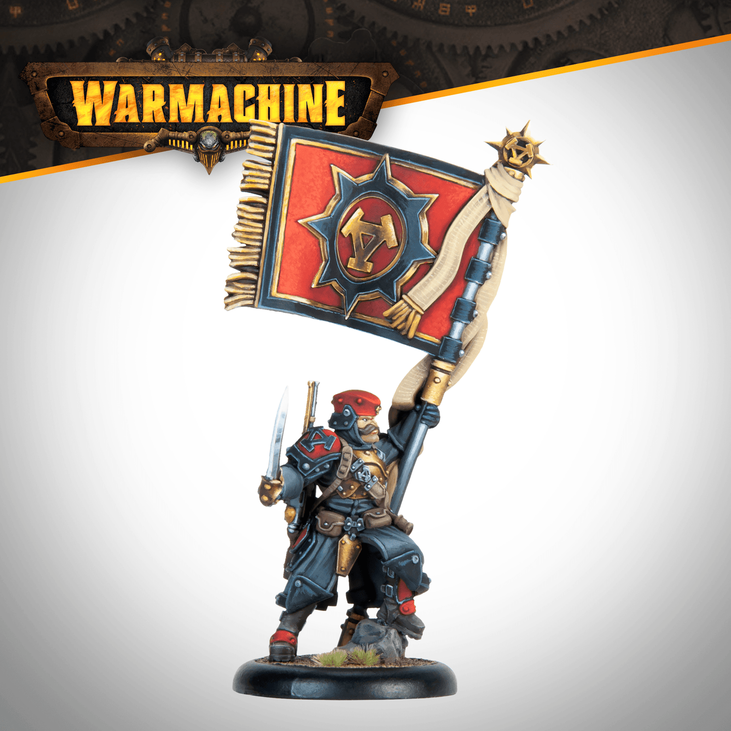 Warmachine: Winter Korps Standard Bearer