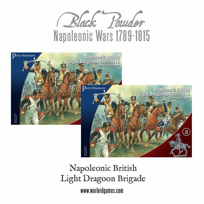 Black Powder: British - Napoleonic British Light Dragoons 1808-1815 Brigade (2 boxes)