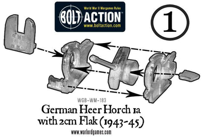 Bolt Action: German - Horch 1a with 2cm Flak (Heer 1943-45)