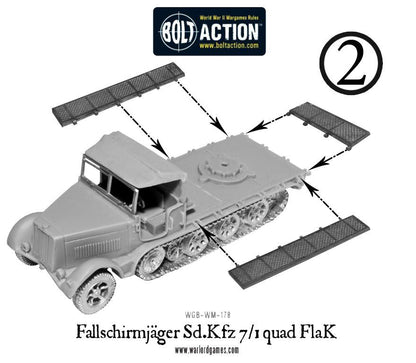 Bolt Action: German - Fallschirmjager Sd.Kfz 7/1 quad FlaK