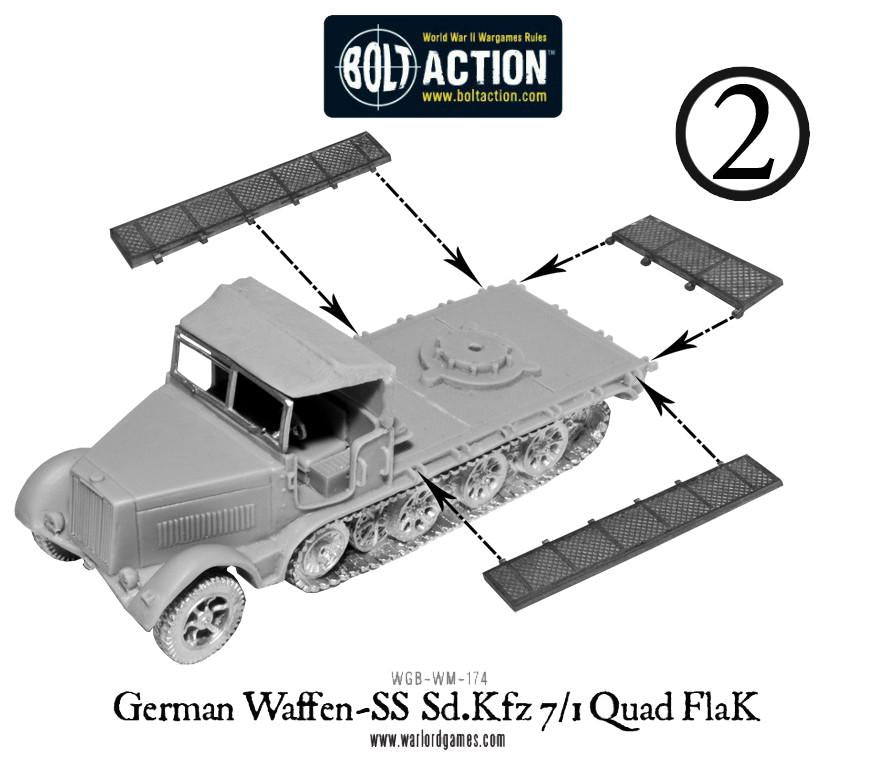 Bolt Action: German - Waffen-SS Sd.Kfz 7/1 quad FlaK